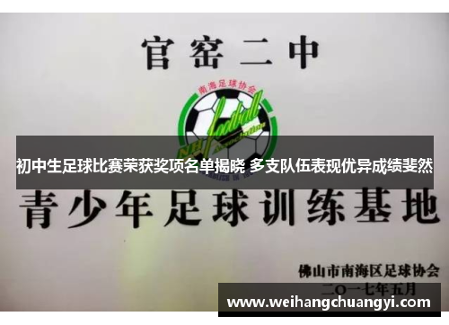 初中生足球比赛荣获奖项名单揭晓 多支队伍表现优异成绩斐然